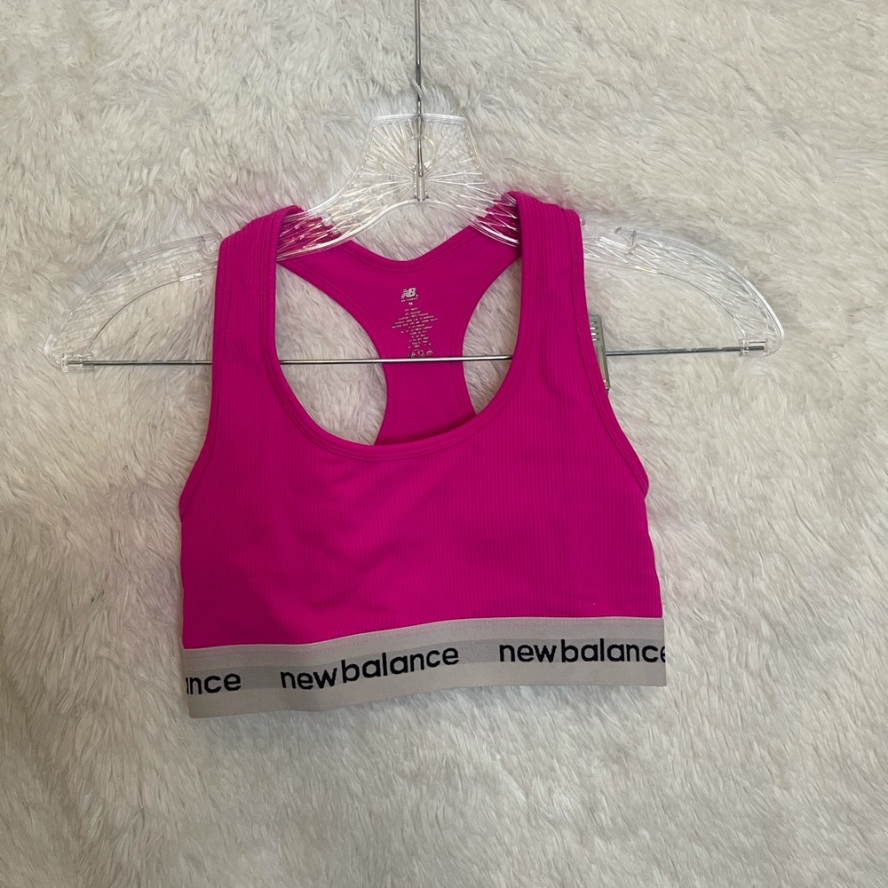 New balance pink sports bra